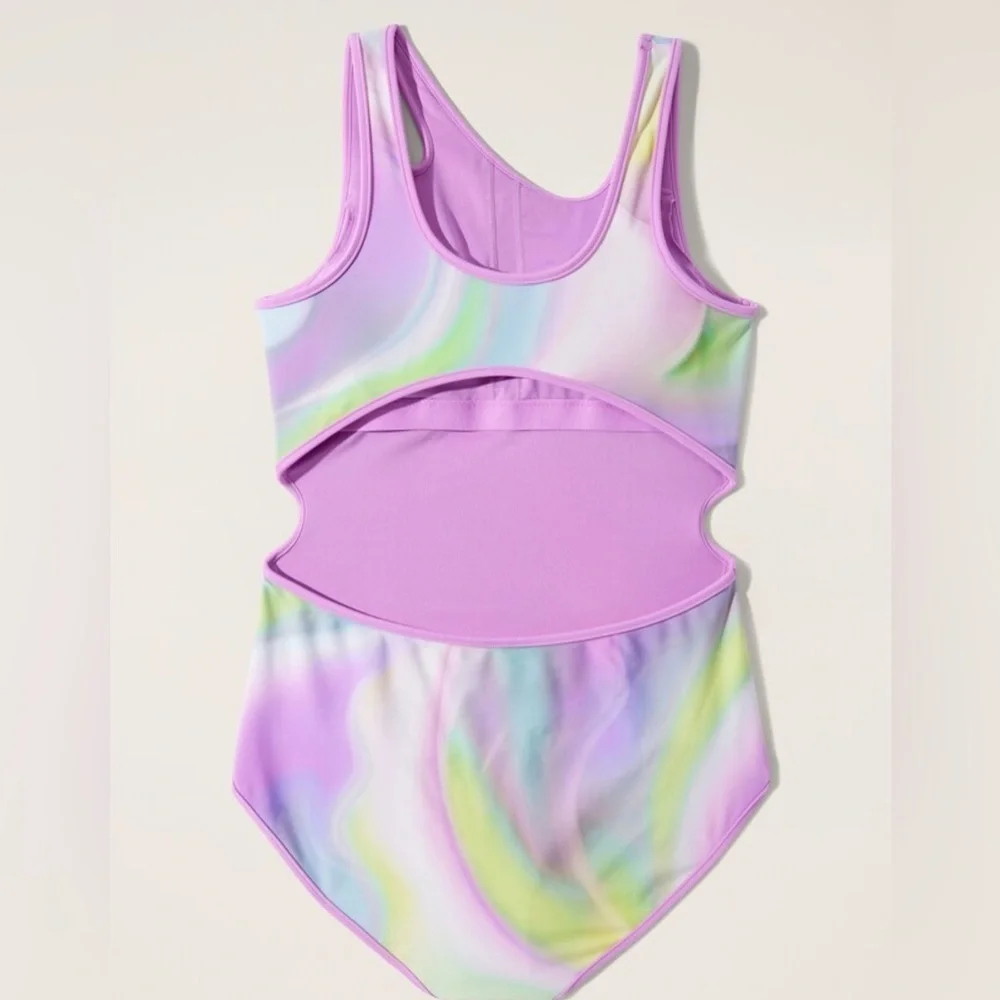 NWT Athleta Girl Cutout One piece Swimsuit Size S/7